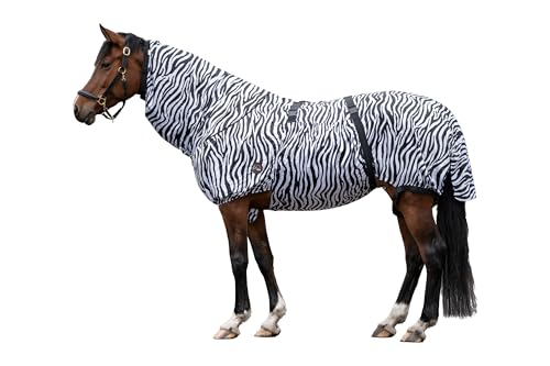 HKM Ekzemer-Decke Zebra für Pony, 115 cm, Fliegendecke Pony von HKM