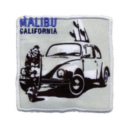 HKM Applikation Auto Malibu California Patches, 72 mm Länge x 72 mm Stärken, Grau/Blau/Grün 10231115 S von HKM