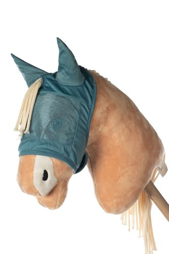 HKM Hobby Horsing Fliegenschutzmaske für Steckenpferd aus Mesh (Türkis) von HKM