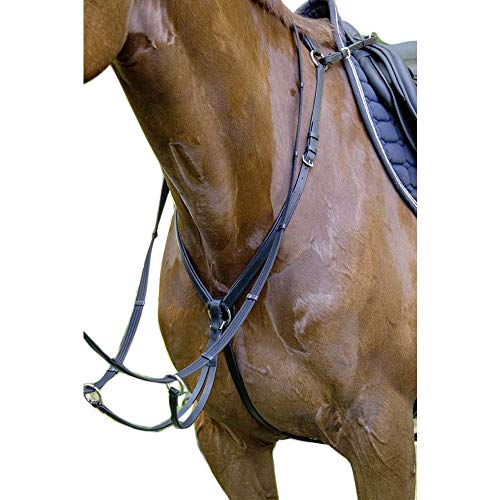 HKM 12268 Ruby Hilfszügel & Vorderzeug 2400 braun Warmblut von HKM