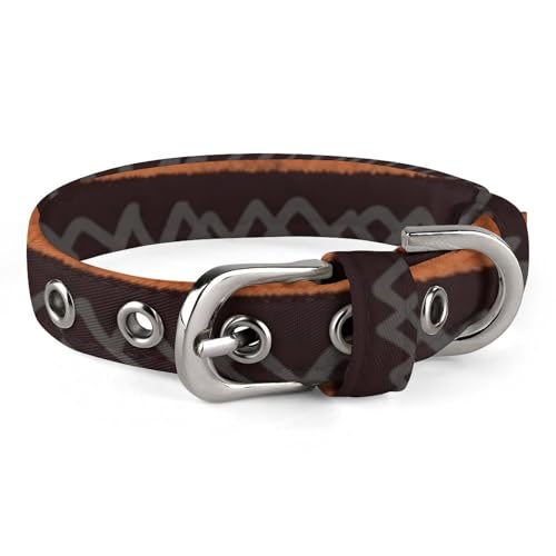 Hundehalsband, afrikanisches Schlammtuch, Tribal-Druck, verstellbares Haustierhalsband, geeignet für kleine und mittelgroße Hunde, Katzen von HKMNTGD