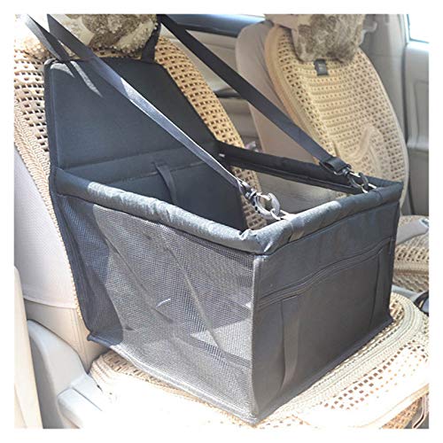 Hundeautositz Haustier Auto Sitzbeutel Doppel Dicke Reise Zubehör Mesh Hängende Taschen Falten Haustier liefert wasserdichte Hundematte Decke Sicherheit 793 (Color : Black, Size : L) von HKYBCF