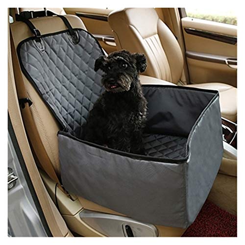 Hundeautositz wasserdichte Reise 2 in 1 Träger for Hunde Falten Dicke Haustier Katze Hund Auto Booster Sitzbezug Outdoor Pet Bag Hängematte 793 (Color : Grey, Size : M) von HKYBCF