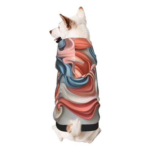 3D Art Hunde-Kapuzenpullover – weiche und atmungsaktive Haustierkleidung für kleine bis große Hunde, stilvolle und bequeme Hundekleidung von HMBGFW