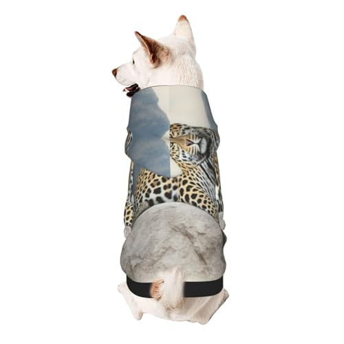 A Leopard Dog Hoodie - Weiche und atmungsaktive Haustierkleidung für kleine bis große Hunde, stilvolle und bequeme Hundebekleidung von HMBGFW