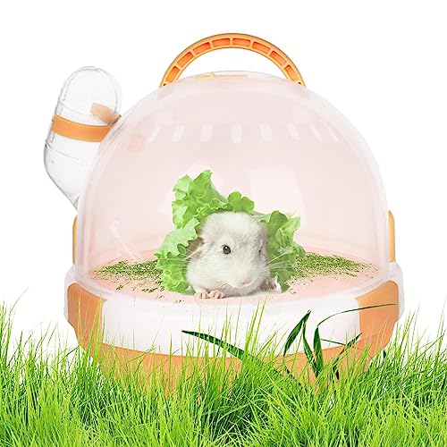 HMLTD Hamsterträger - Igelträger mit Wasserflasche | Small Animal Carriers Zwerghamsterkäfig, atmungsaktiver Haustier-Tragekäfig für Igel, Zwerghamster, äuse von HMLTD