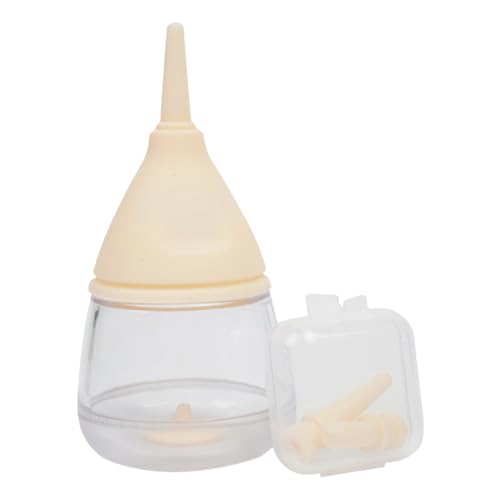 HMLTD Kätzchen-Stillflasche | 35 ml Cartoon-Wassertropfen-Designflaschen für Kätzchen | Futterspender für Haustierflaschen für Neugeborene Kätzchen, Welpen, Kaninchen, Kleintiere von HMLTD
