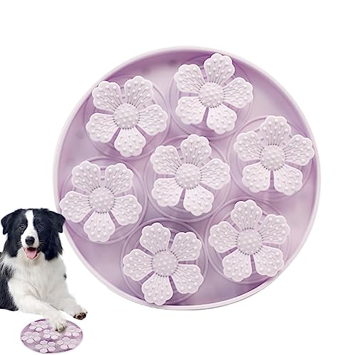 HMLTD Leckmatte für Hunde | Rutschfeste Silikonmatte für den Slow Feeder von Haustieren,Hunde-Puzzle-Anreicherungsspielzeug, Leckkissen für Hunde zum Baden, Leckmatte zur Linderung von Angstzuständen, von HMLTD
