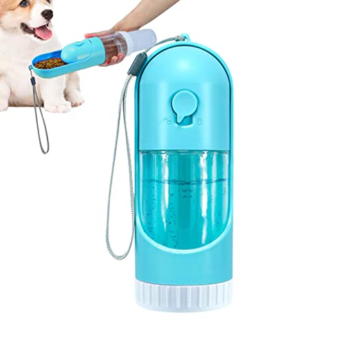 HMLTD Wasser- und Futterflasche für Hunde | Reisezubehör für Hunde im 2-in-1-Design | Tragbarer Welpentrinknapf, auslaufsicherer Hundefutter- und Wassernapf zum Trinken und Essen von HMLTD