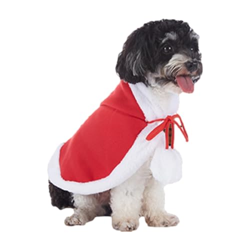 HMLTD Weihnachten Haustier Cape | Haustierkostüm Umhang für Weihnachten - Weiches und atmungsaktives Hunde-Weihnachtsoutfit, weihnachtlicher Katzenmantel für Hunde, Katzen und kleine Welpen von HMLTD