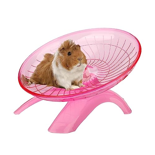 Leises Hamsterrad | Leise Zwerghamsterräder - Fliegende Untertasse, Kleintierspielzeug, 7-Zoll-Rennmausrad aus Acryl, Zwerghamsterspielzeug, Hamsterzubehör Hmltd von HMLTD