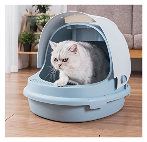 Selbstreinigende Katzentoilette Vollständig geschlossene Katzentoilette Super große Katzentoilette mit oberem Einstieg for Katzen Selbstreinigendes Katzentoiletten-Trainingsset Haustierprodukte Einfac von HMULTI