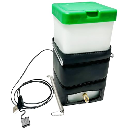 USB-beheizter Wasserspender für Kaninchen, externer automatischer Heizungswasserspender für Haustiere, keine Unordnung, Wasserflasche mit Feuerstiftkopf, beheizter Wasserspender von HNsdsvcd