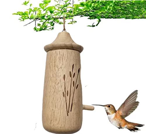 Holzkolibri-Haus, Kolibri-Schaukel Kolibri-Nest, Wren-Schwalben-Spatzen-Kolibri-Haus FürGartenfenster, Heimdekoration (A) von HOAZIACEHN