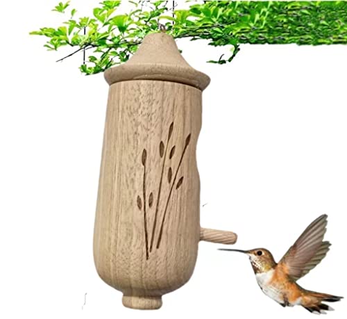 Holzkolibri-Haus, Kolibri-Schaukel Kolibri-Nest, Wren-Schwalben-Spatzen-Kolibri-Haus FürGartenfenster, Heimdekoration (B) von HOAZIACEHN