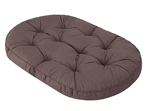 HOBBYGARDEN Hundematratze Haustierbett Hundeliegen Kissen Liegen Hundekissen Bett Sofa Hundekorb Tierbett Weich Hundesofa Matratze L - 97 x 62 cm Braun von HOBBYGARDEN