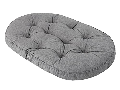 HOBBYGARDEN Hundematratze Haustierbett Hundeliegen Kissen Liegen Hundekissen Bett Sofa Hundekorb Tierbett Weich Hundesofa Matratze L - 97 x 62 cm Graphit von HOBBYGARDEN