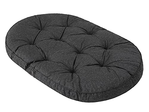 HOBBYGARDEN Hundematratze Haustierbett Hundeliegen Kissen Liegen Hundekissen Bett Sofa Hundekorb Tierbett Weich Hundesofa Matratze L - 97 x 62 cm Schwarz von HOBBYGARDEN