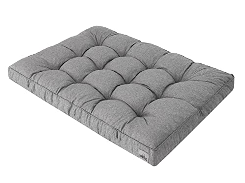 Hundematratze Haustierbett Hundeliegen Kissen Liegen Hundekissen Bett Sofa Hundekorb Tierbett Weich Hundesofa Matratze L - 97 x 62 cm Graphit von HOBBYGARDEN