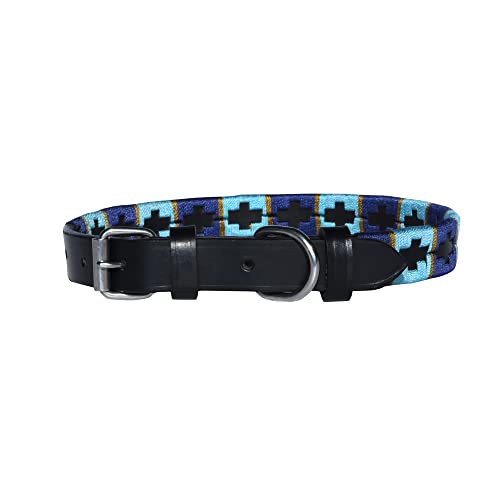 HOGACA Echt-Leder-Hunde-Halsband 786-02b.3, 2,0 x 50cm / Löcher 36,5-45cm, +/-0,5cm, schwarz, genau dazu passende Leder-Leinen unter 786-02a erhältlich von HOGACA