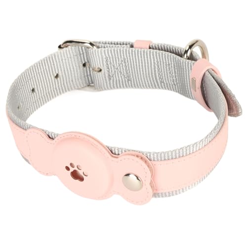 HOHXFYP Verstellbares Hundehalsband, Wasserdichtes, Leichtes Haustierhalsband, PU Leder, Stilvolle Hunde, Katzen, Metallschnallenhalsbänder für Kleine, Mittelgroße und Große Hunde (Medium) von HOHXFYP