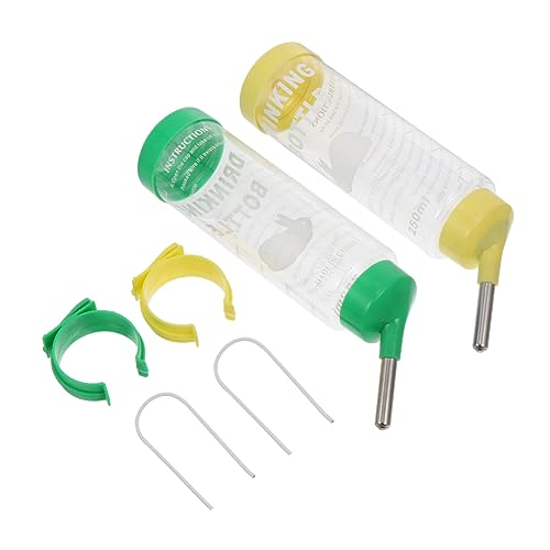 HOLIDYOYO 2 Stück Hängende Trinkflasche für Kleintiere Wasserspender für Kaninchen Chinchillas und Meerschweinchen Auslaufsicher Einfach zu Reinigen Montieren für Haustierkäfige HOLIDYOYO 2 Stück Hängende Trinkflasche für Kleintiere Wasserspender für Kaninchen Chinchillas und Meerschweinchen Auslaufsicher Einfach zu Reinigen Montieren für Haustierkäfige von HOLIDYOYO