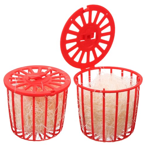 HOLIDYOYO 2 Stück Teiliges Papageien nistbecken aus Kunststoff Atmungsaktiv und Langlebig Sicheres Vogel nestbett zum Aufhängen im Käfig Komfortables Brut Spielzubehör für Wellensittiche HOLIDYOYO 2 Stück Teiliges Papageien nistbecken aus Kunststoff Atmungsaktiv und Langlebig Sicheres Vogel nestbett zum Aufhängen im Käfig Komfortables Brut Spielzubehör für Wellensittiche von HOLIDYOYO