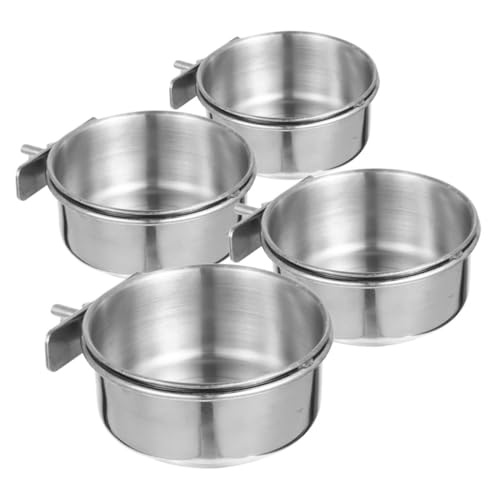 HOLIDYOYO 4 Stück Vogel Futter und Wassernapf Teilig Abnehmbare Futterschalen mit Knabber Schutz Geeignet für Papageien Sittiche und Kleine Vögel im Käfig Leicht zu Reinigen und HOLIDYOYO 4 Stück Vogel Futter und Wassernapf Teilig Abnehmbare Futterschalen mit Knabber Schutz Geeignet für Papageien Sittiche und Kleine Vögel im Käfig Leicht zu Reinigen und von HOLIDYOYO