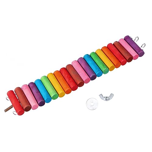 HOLIDYOYO Bunte Holzschaukelbrücke für Kleine Haustiere Kauspielzeug für Hamster Mäuse und Meerschweinchen Aktivität und Zahnpflege HOLIDYOYO Bunte Holzschaukelbrücke für Kleine Haustiere Kauspielzeug für Hamster Mäuse und Meerschweinchen Aktivität und Zahnpflege von HOLIDYOYO