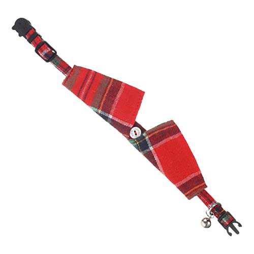 HOLIDYOYO Einstellbarer Katzenkragen Mit Glocke Und Niedlichem Fliegenmuster Für Katzen Sicherheitsverschluss Stylisches Design Für Innenkatzen Weihnachtsrot HOLIDYOYO Einstellbarer Katzenkragen Mit Glocke Und Niedlichem Fliegenmuster Für Katzen Sicherheitsverschluss Stylisches Design Für Innenkatzen Weihnachtsrot von HOLIDYOYO