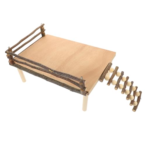 HOLIDYOYO Hamster Aus Holz Bissfestes Für Kleintiere Für Hamster Gerbils Und Andere Nager Sicherer Spielplatz Für Haustiere von HOLIDYOYO