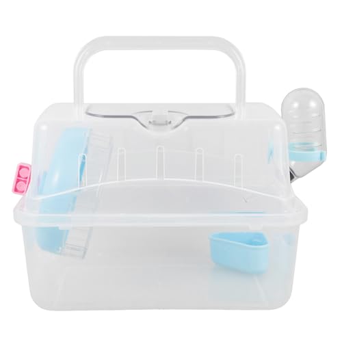 HOLIDYOYO Hamster Reisekäfig Tragbarer Käfig für Kleine Transparenter Außenkäfig für Einfache Pflege und Kompakt für Reisen und Ausflüge Elegant HOLIDYOYO Hamster Reisekäfig Tragbarer Käfig für Kleine Transparenter Außenkäfig für Einfache Pflege und Kompakt für Reisen und Ausflüge Elegant von HOLIDYOYO