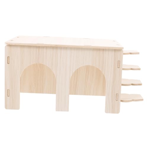 HOLIDYOYO Kleines Für Kleintiere Mit Rampe Hamster Versteck Gemütliches Schlafnest Und Spielplatz Für Nagetiere Aus Robustem Holz Gefertigt Für Meerschweinchen Und Kaninchen HOLIDYOYO Kleines Für Kleintiere Mit Rampe Hamster Versteck Gemütliches Schlafnest Und Spielplatz Für Nagetiere Aus Robustem Holz Gefertigt Für Meerschweinchen Und Kaninchen von HOLIDYOYO