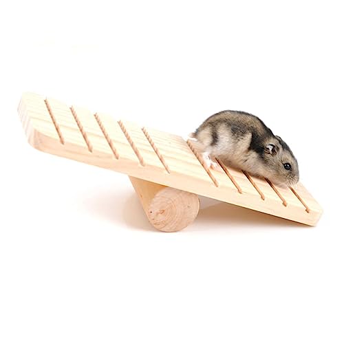 HOLIDYOYO Holz Wippe für Hamster Meerschweinchen Mäuse Kauspielzeug für Kleintiere für Käfigdekoration und Spielplatz Pflegeleicht und Langlebig HOLIDYOYO Holz Wippe für Hamster Meerschweinchen Mäuse Kauspielzeug für Kleintiere für Käfigdekoration und Spielplatz Pflegeleicht und Langlebig von HOLIDYOYO