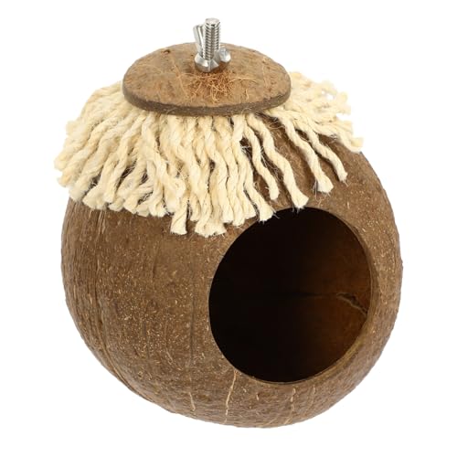 HOLIDYOYO Kokosnuss Brutnest Für Vögel Natürliches Vogelhaus Aus Kokosnussschalen Hängendes Nistkäfig Für Käfige Brutnest Für Unzertrennliche HOLIDYOYO Kokosnuss Brutnest Für Vögel Natürliches Vogelhaus Aus Kokosnussschalen Hängendes Nistkäfig Für Käfige Brutnest Für Unzertrennliche von HOLIDYOYO
