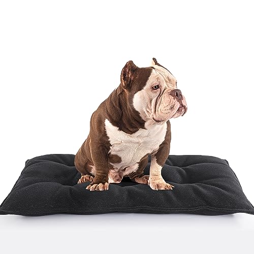 HOMBYS Kaufestes Hundebett, 104,1 x 71,1 cm, unzerstörbar, Matte für aggressive Kauer, langlebig und wasserabweisend, für Hundekäfige von HOMBYS