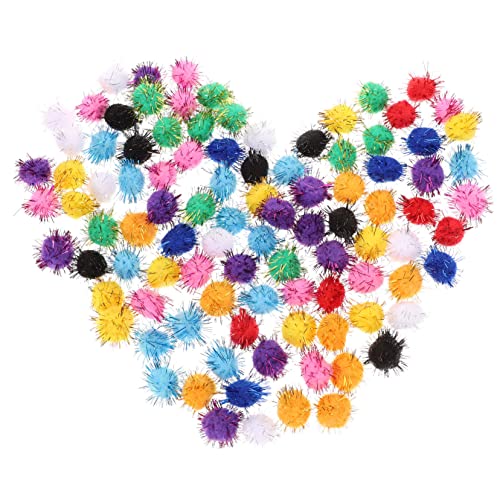 HOMFAMINI 100 Stück Flauschige Pompons Katzenspielzeug 20 Mm Bunte Bälle Für Kreative Bastelarbeiten Und Dekorationen Perfekt Für Katzen Und DIY Projekte von HOMFAMINI