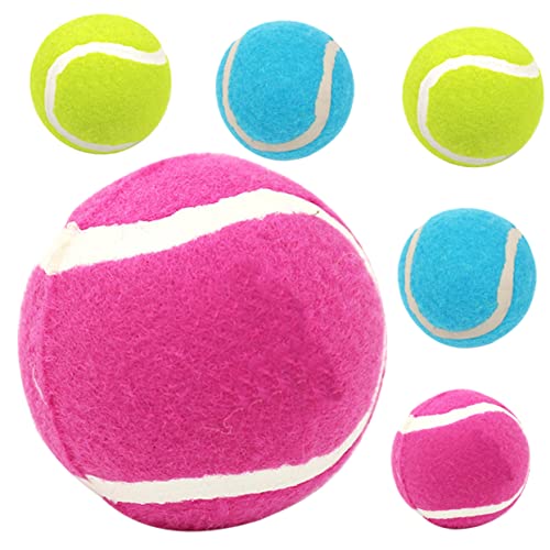 HOMFAMINI 6st Tennisspielzeug Für Hunde Hundespielzeug Unverwüstlich Kleines Hundespielzeug Beißbälle Für Hunde Backenzahnspielzeug Für Hunde Hunde-Retriever-bälle Kleine Hundebälle Gummi von HOMFAMINI