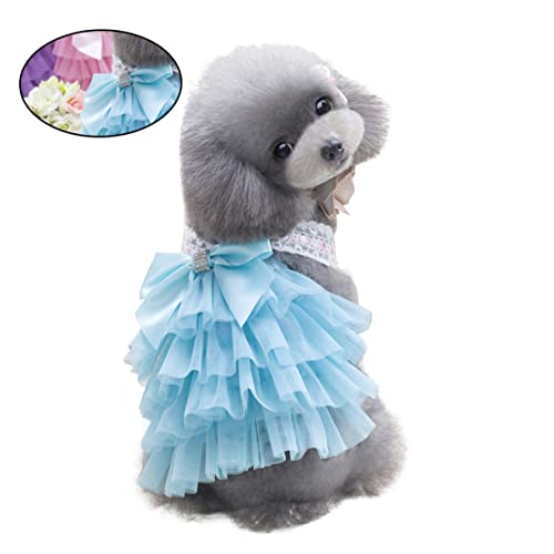 HOMFAMINI Haustierkleidung Haustier Hundekleid Haustier Bowknot Kleid Haustier Hunde Tutu Kleid Haustier Hunderock von HOMFAMINI