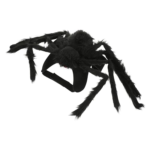 HOMFAMINI züchten Hundekostüme Halloween-Hundegeschirr Dackel Spider Costume Dog Halloween Hundekleidung Haustier spinnenfänger Spinnenkostüme Zubehör für Halloween-Katzenkostüme Baumwolle von HOMFAMINI