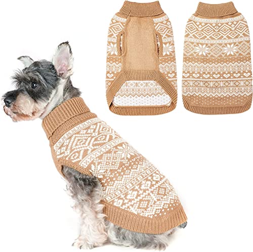 HOMIMP Hundepullover Argyle - Warmer Pullover Winterkleidung Welpen Weicher Mantel, Hässlicher Hundepullover für Kleine Mittlere und Große Hunde, Haustierkleidung Junge Mädchen von HOMIMP