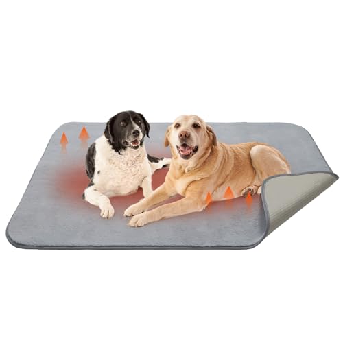 Homimp Selbstwärmendes Katzenbett, beheiztes Katzenbett, Matte für Katzen, kleine Hunde, 106,7 x 71,1 cm von HOMIMP