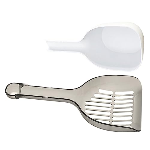 HOMOBABE 1 Satz Katzenstreu-Schaufel-Set pet Supplies cat Litter Scoop katzenstreu schippe Katzenkot Wurf Tülle Schaufel für Haustierstreu Schaufel für Heimtierstreu Plastik Grey von HOMOBABE