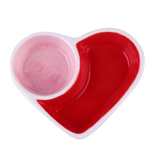 HOMOBABE 1stück Futternapf Für Kleine Tiere Hamster Schüssel Mit Herzdesign rutschfest Und Leicht Zu Reinigen Für Futter Snacks Oder Wasser HOMOBABE 1stück Futternapf Für Kleine Tiere Hamster Schüssel Mit Herzdesign rutschfest Und Leicht Zu Reinigen Für Futter Snacks Oder Wasser von HOMOBABE