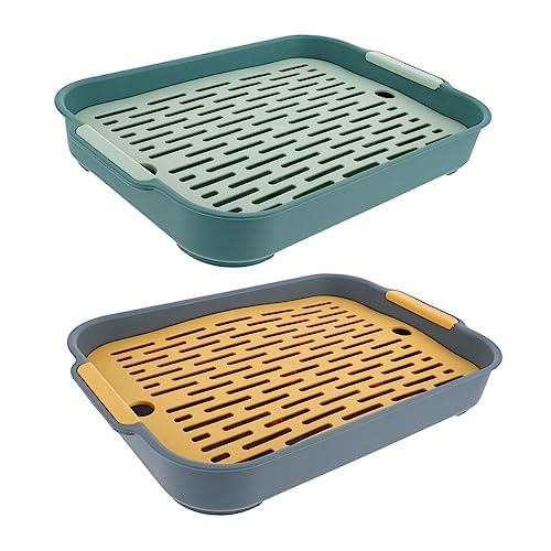 HOMOBABE 2 Stück Kaninchen Toilette für Kleintiere Litter Box für Meerschweinchen und Kaninchen Einfach zu Reinigende Töpfchen mit Abnehmbaren Gittern für Käfige und Wohnräume HOMOBABE 2 Stück Kaninchen Toilette für Kleintiere Litter Box für Meerschweinchen und Kaninchen Einfach zu Reinigende Töpfchen mit Abnehmbaren Gittern für Käfige und Wohnräume von HOMOBABE