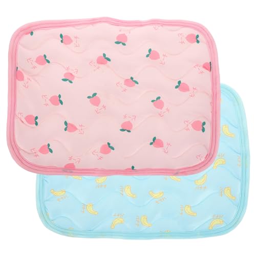 HOMOBABE 2 Stück Kühlmatte für Haustiere Sommer Kühlpad für Hamster Kaninchen und Meerschweinchen Selbstkühlende Schlafunterlage Rosa Kirsche Blaue Banane für Heiße und Entspannte Nächte HOMOBABE 2 Stück Kühlmatte für Haustiere Sommer Kühlpad für Hamster Kaninchen und Meerschweinchen Selbstkühlende Schlafunterlage Rosa Kirsche Blaue Banane für Heiße und Entspannte Nächte von HOMOBABE