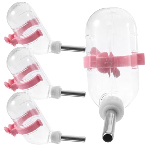 HOMOBABE 4Stücke Trinkflasche für Haustiere Automatischer Wasserspender für Hamster mit Transparente Anzeige und Auslaufschutz für Käfige und Unterwegs HOMOBABE 4Stücke Trinkflasche für Haustiere Automatischer Wasserspender für Hamster mit Transparente Anzeige und Auslaufschutz für Käfige und Unterwegs von HOMOBABE
