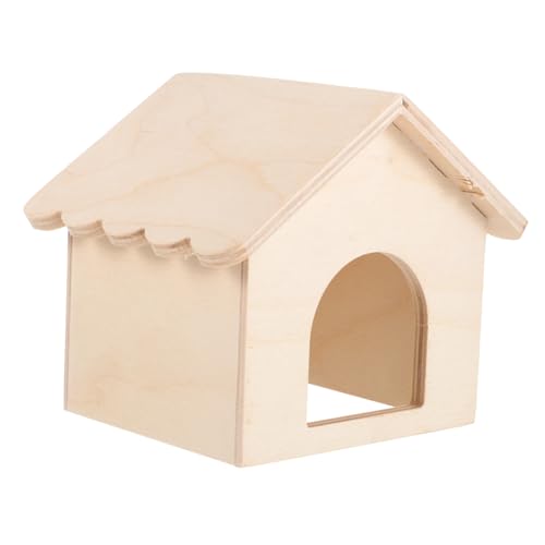 HOMOBABE Hamsterhaus Aus Holz Mit Versteck Stabil Und Langlebig Für Zwerghamster Meerschweinchen Und Andere Kleintiere Für Sicheres Schlafumfeld Und Spielspaß HOMOBABE Hamsterhaus Aus Holz Mit Versteck Stabil Und Langlebig Für Zwerghamster Meerschweinchen Und Andere Kleintiere Für Sicheres Schlafumfeld Und Spielspaß von HOMOBABE
