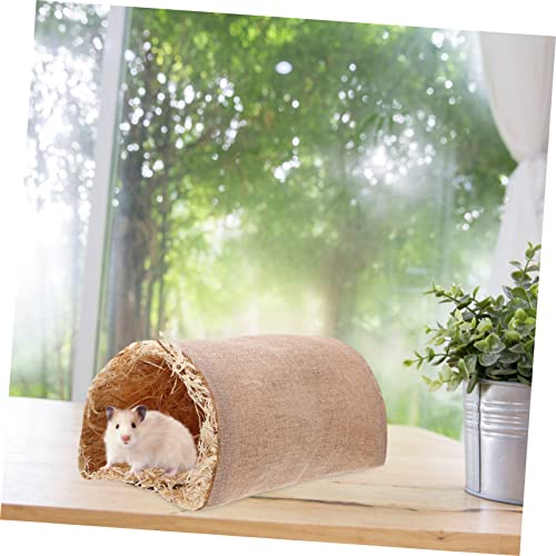 HOMOBABE Hamster Tunnel für Kleine Haustiere Kaninchen und Meerschweinchen Verstecknest Leicht Tragbar Multifunktional als Schlaf und Versteckhöhle Kompakte Hellbraun HOMOBABE Hamster Tunnel für Kleine Haustiere Kaninchen und Meerschweinchen Verstecknest Leicht Tragbar Multifunktional als Schlaf und Versteckhöhle Kompakte Hellbraun von HOMOBABE