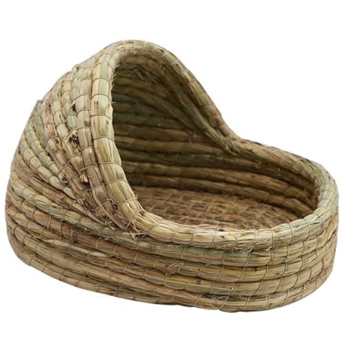 HOMOBABE Hamster Woven Nest aus Natürlichem Stroh Kleintierbett für Hamster Meerschweinchen und Andere Kleine Haustiere Langlebig und Leicht zu Reinigen für Schlaf und Spiel HOMOBABE Hamster Woven Nest aus Natürlichem Stroh Kleintierbett für Hamster Meerschweinchen und Andere Kleine Haustiere Langlebig und Leicht zu Reinigen für Schlaf und Spiel von HOMOBABE